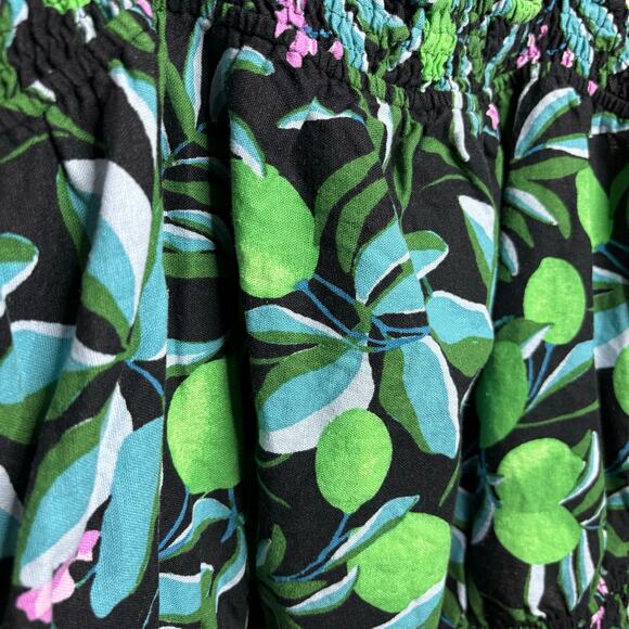 NWT Ava & Viv Tropical Floral Tank Crop Top Stretchy Women's 1X - Picture 3 of 7